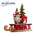 Christmas Ornament Handcrafted Wooden Santa Claus Sleigh Ornament Exquisite Christmas Decor for Diy Crafts Southeast Asian Buyers' Favorite Party Accessories. 