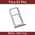 Vivo S1 Pro SIM Tray Sim Jacket Sim Slot Sim Door For Vivo S1 Pro - Black. 