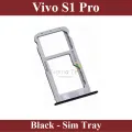 Vivo S1 Pro SIM Tray Sim Jacket Sim Slot Sim Door For Vivo S1 Pro - Black. 