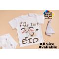 Its My First Bakra Eid Eid ul Adha Mubarak Creazy Kids T-Shirt Baby T-Shirt New Born T-Shirt. 