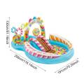 295x191x130cm Inflatable Pool Water Slide Fun Lawn Water Inflatable Swimming Pool Unique Children Paddling Pool. 