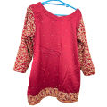 Preloved Baraat Dress - 30 Inch Kameez Height - Red And Golden - Girls - Pack Of 1. 