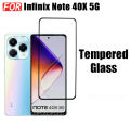3 IN 1 infinix Note 40X Tempered Glass Film For infinix Note 40 5G 4G Full Cover Screen Protector Glass +Camera Lens Film+back film. 