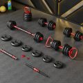 318 adjustable dumbbells-1 x Dumbbell Extension Bar-Black & red. 