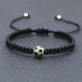 Charm Bracelet For Boy Girl Copper Gold Color Football Ball Braiding Adjustable Bracelet Couples Friendship Bracelet Men Jewelry. 