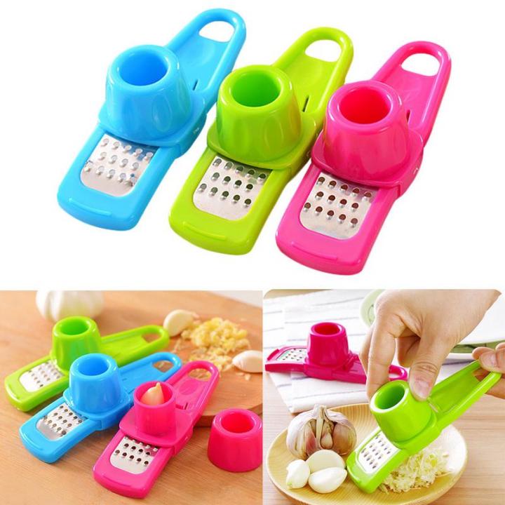 Garlic Ginger Grinding Tools Kitchen Garlic Grater Fruits Vegetable Hand Press Grinding Crusher Chopper Kitchen Gadget