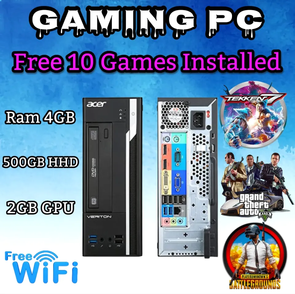 Acer Gaming PC core i3 6th Gen RAM 4GB GPU 2GB HDD 500GB