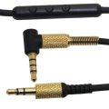3.5mm Extension Cable Replacement Headphones Cable with Microphone Volume Control for Marshall Major II Monitor MID. 