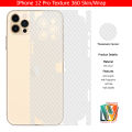 IPhone 12 Pro Skin/Wrap 360 Protection Carbon fiber/ Matte/ Transparent/ Leather Back And Sides Included Camera Skin. 