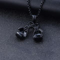 Fashion Men Boxing Glove Pendant Chain Necklace Fitness Sports Jewelry Gift. 