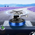 Fragrance Manufacturers Luxury Solid Car Perfume Diffuser Metal Cute Solar Helicopter Dashboard Car Air Freshener. 