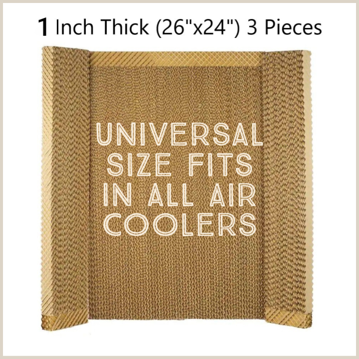 Set of three (26"x24") Imported Evaporative Air Cooler Cooling Pads 1 INCH Thickness