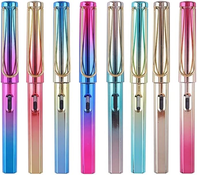 Refillable Fountain Pen Fountain Pen Gradient Color Pen Body Piston-Filled