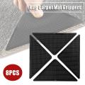8pcs New Ruggies Rug Carpet Furniture Mat Grippers Non Slip Grip Corners Washable Silicone. 
