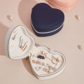 Heart-Shaped Creative Jewelry Storage Box Earrings Bracelet Necklace Organizer. 
