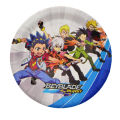 Beyblade Birthday Party Supplies Favor Plates Cups Straws Banner Cake Topper Balloons Cartoon Decorations for Boys and Girls. 