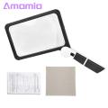 Amamia LED Magnifier Square 5X LED Elderly Reading Magnifying Glass. 