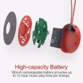 ROCK Mulu 4.0 Wireless Bluetooth Earbuds In Ear Headphones Neck Hanging Handfree Earphone Flash LED Wire. 
