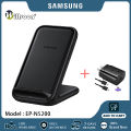 100%Original Samsung 15W Wireless Charger Stand Fast Qi Charge EP-N5200 For Samsung Galaxy S21 S20 NOTE 10 NOTE 10+ For Galaxy Devices and iOS 14 13 12 Plus X XS XS Max XR 8 Plus. 