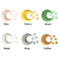 Newborn Baby Photography Props Moon-shape Pillows With Stars Full-moon Baby Photo Shoot Accessories. 