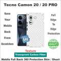 TECNO CAMON 20 / 20 PRO full Back 360 Protection skin wrap / protection sheet with camera and 4 sides protection top quality. 