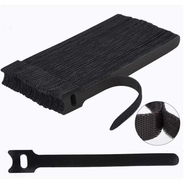 【Ready stock】 【50 pcs】 Universal Cable Management Band / Velcro Cable Tie / Data Cable Band / Earphone Cable Management