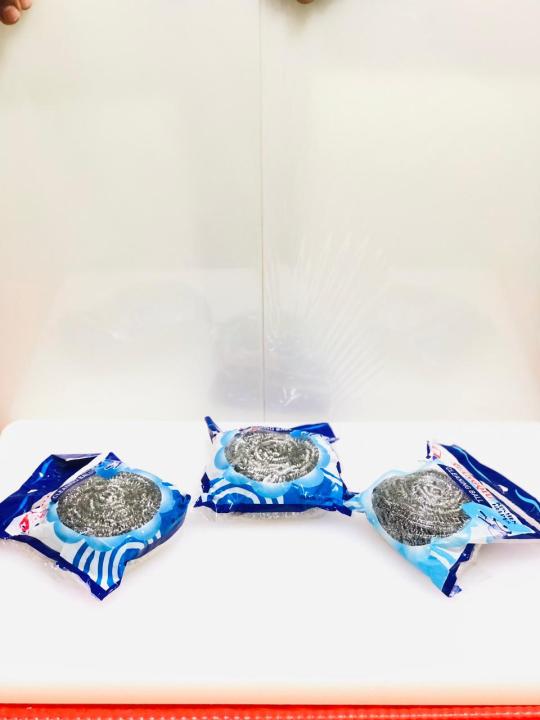 Steel%20Wool%20/%20Pack%20%20of%204%20(Large%20Size)%20Stainless%20Steel%20Wool%20/%20Stainless%20Steel%20Dishwasher%20Wool%20/%20Scourer%20-%20Image%202