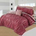 Comforter Set 7pcs King Size Polyester Cotton 76/68 thread by HANIA TEXTILE. 