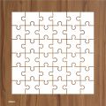 Jigsaw Puzzle Pattern Stencil for Coloring Scrapbooking Embossing Decorative Template. 