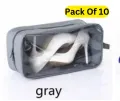 Pack of 10-Travel Shoes Organizer Storage Bag. 