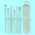 6PCS Ear Cleaner Set Earpick Ear Wax Remover Ear Spoon Ear Cleaning Spiral Earpick Kit Gadget. 