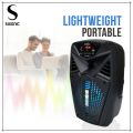 Sixonic 100% Original 6.5 Inch Portable Rechargeable Wireless Bluetooth Speaker With Microphone and Remote Control Super Loud Woofer Speaker FM Radio, USB and Memory Card Supported. 