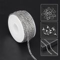 5/10/50 Yard stainless steel extension chain 2mm gold necklace chain for bracelets diy chain accessories jewellery making crafts. 