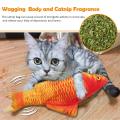 2 Pack Flopping Fish Cat Toy,Electric Moving Fish Toys for Indoor Cats,Realistic Plush Simulation Dancing Wagging Fish Cat Toy Catnip Kicker Bite Toys, Motion Kitten Toy, Interactive chew cat toys. 
