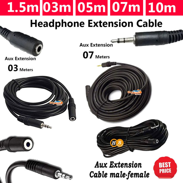 3.5mm%20Headphone%20Extension%20Cable%20Male%20to%20Female%20AUX%20Stereo%20Audio%201.5/3/5/7/10%20Meters%20-%20Image%202