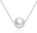 Simple Single Pearl Locket For Girls and Women | Gold and Silver Chain. 