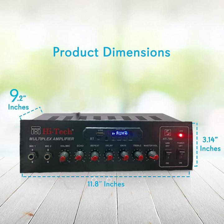 Amplifier HT-786 mono 120w with USB/SD/MIC/BT/ECHO