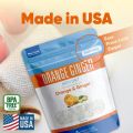 Orange Ginger Bath Salt 32 Ounces 907gm Epsom Salt with Natural Ginger and Orange Essential Oils Plus Vitamin C in BPA Free Pouch with Easy Press-Lock Seal. 