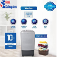 Haier HWM 80-35 Semi Automatic Single tub Washing Machine - Capacity:8 Kg Powerful Motor. 