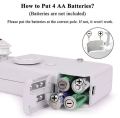 Mini Handy Stitch Machine - Portable Battery Operated Sewing Machine for Fabric, Clothing & Home Use | Handy Stitch Stapler for Travel & Quick Repairs | DIY Lightweight Sewing Tool for Adults & Kids - White Color. 