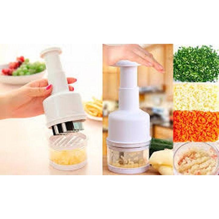 Handy Press Stainless-Steel Vegetable Chopper