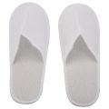 Disposable Slippers,12 Pairs Closed Toe Disposable Slippers Fit Size for Men and Women for Hotel, Spa Guest Used, (White). 