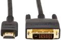 AmazonBasics HL-007348 HDMI to DVI Output Adapter Cable - 10 Feet 6". 