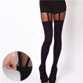 Hot Selling Women Black Garter Belt Suspender Tights Over The Knee Hosiery Stockings Gifts Wholesale. 