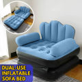 5-in-1 Inflatable Chair – Folding Portable Double-Layer Sofa, Pool Float, Couch, Mattress, and Bed – Versatile for Camping, Living Room, or Bedroom Use. 