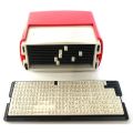 Self Inking Stamp Set Custom Personalised DIY with Tweezers Kit Black. 