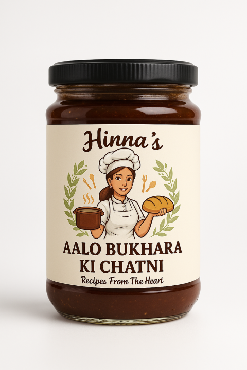 Hinna’s Kitchen Aloo Bukhara Chatni – Preservative Free | Freshly Made | Natural Ingredients | Taste of Home | 250g / 500g