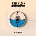 Customized Wall Clock with your Picture, Logo or Name | Wall Clock Print for Shop | Wall Clock Print with Custom Design | Craftale. 