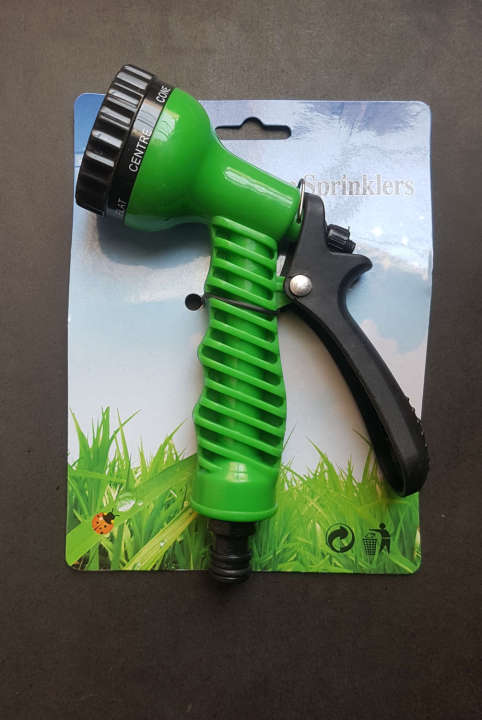 7- Pattern Water Shower and Spray Nozzle for Watering Plants and Car Washing -Random Colour