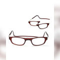 Magnetic Reading Glasses in brown - Reading magnetic Adjustable Glass 1.0 Brown. 